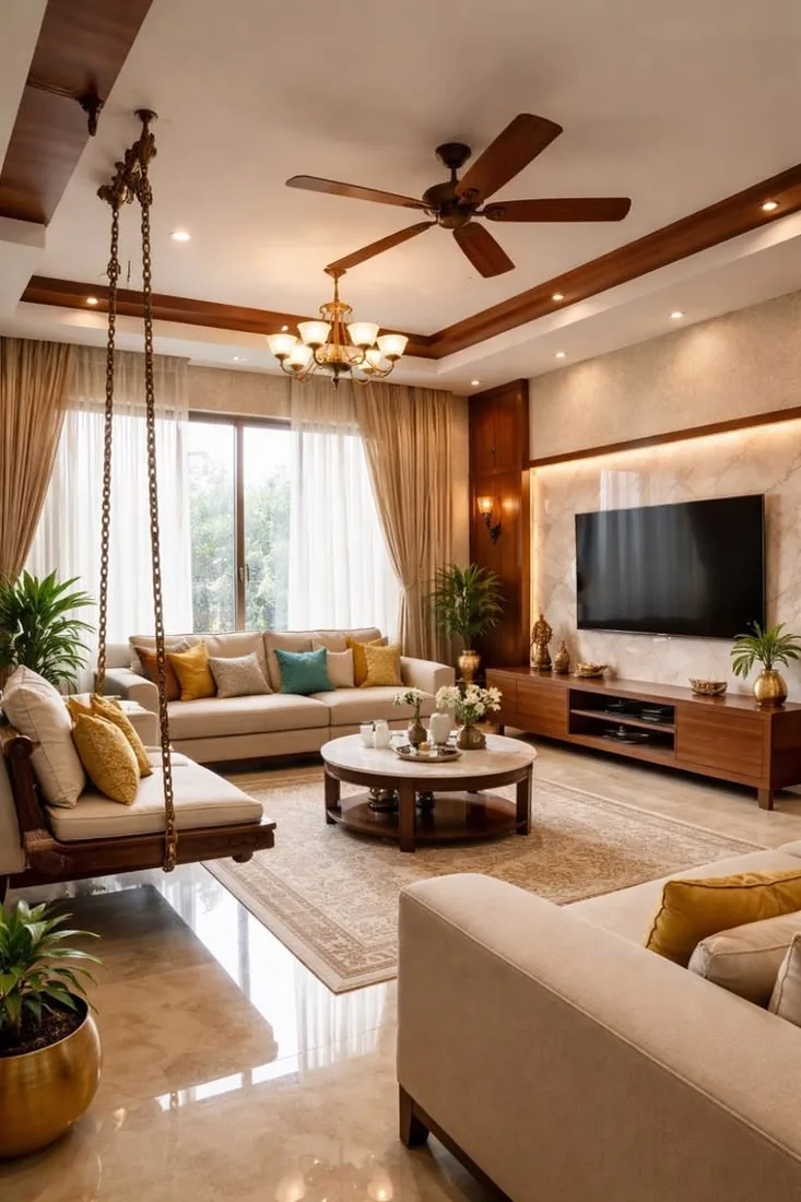 A compact apartment refreshed with richer light interior view 2
